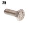 Prime-Line 1/4"-20 Hex Head Cap Screw, Plain Stainless Steel, 3/4 in L, 25 PK 9058251 - alternate 2